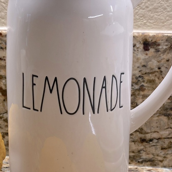 RAE DUNN “Lemonade” Ceramic Pitcher - Picture 3 of 7